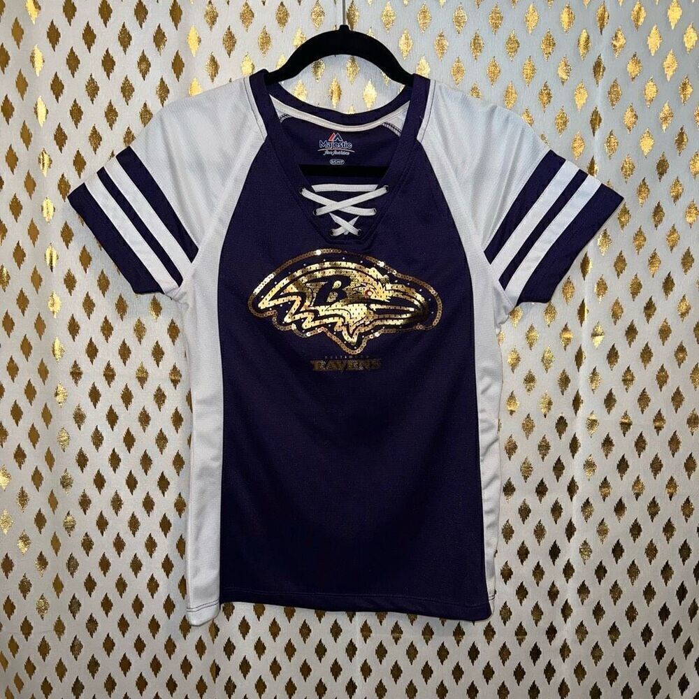 Ravens jersey NFL women’s bling sequin jersey size S